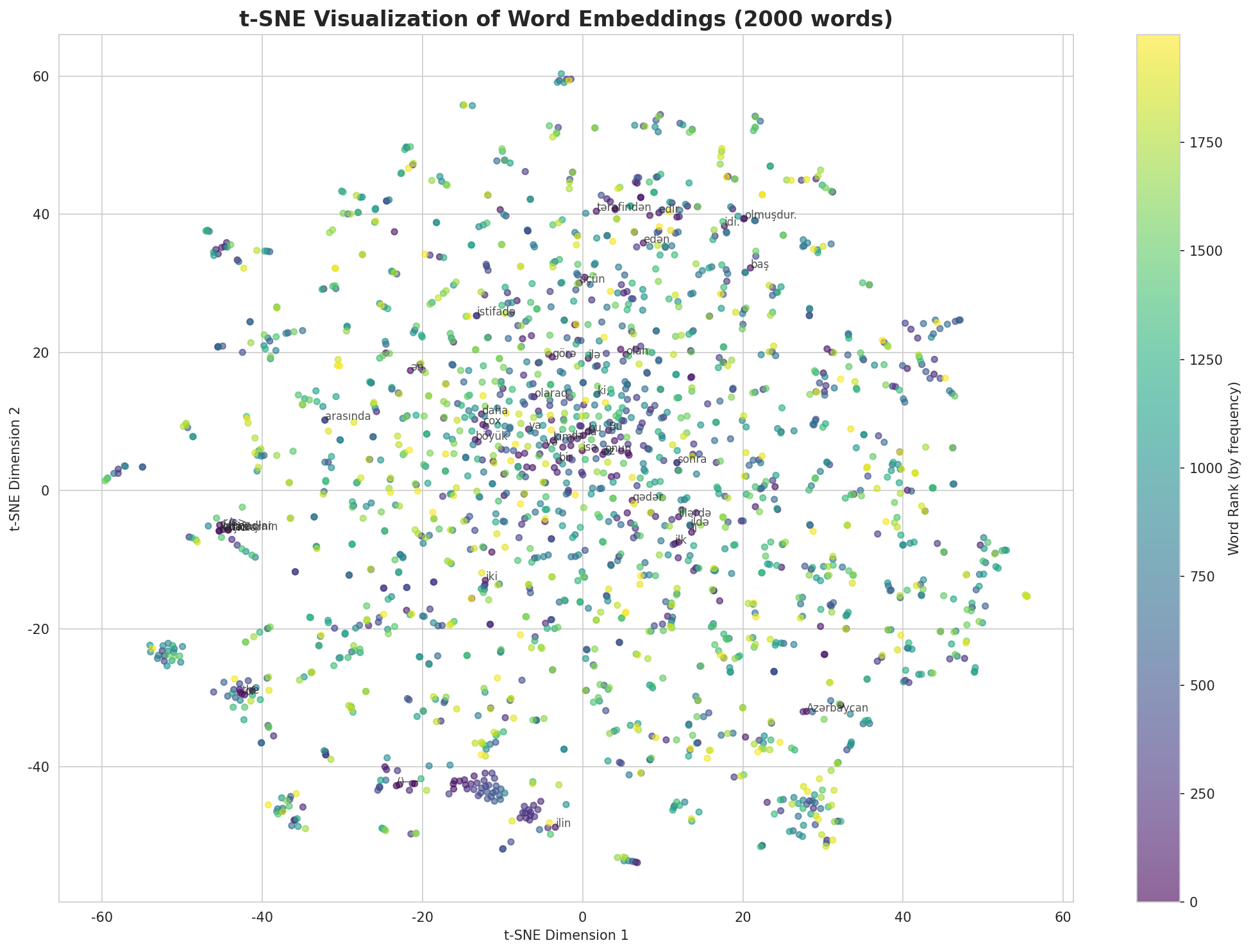 t-SNE Words