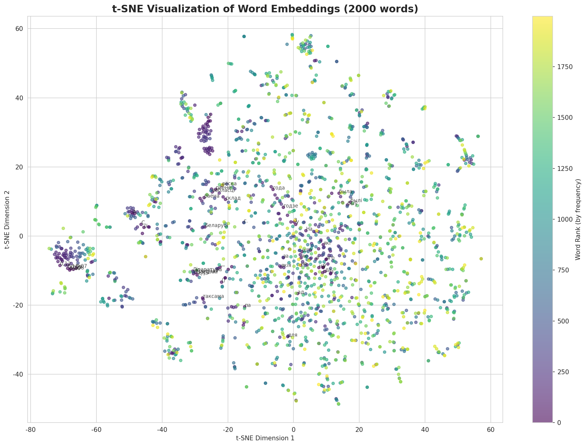 t-SNE Words